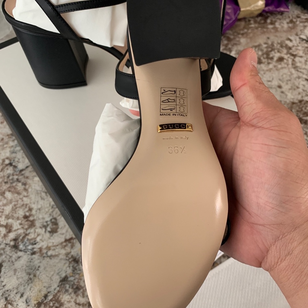 Gucci GG logo heeled sandal